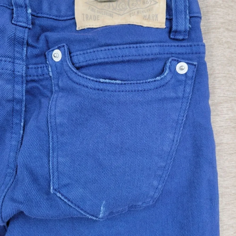 Ralph Lauren Cobalt Blue Jeans Denim Boys Size 8 Skinny Fit